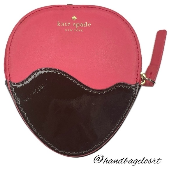 Kate Spade Crème De La Crème Strawberry 🍓🍓🍓 Coin Purse Bag - Picture 8 of 13